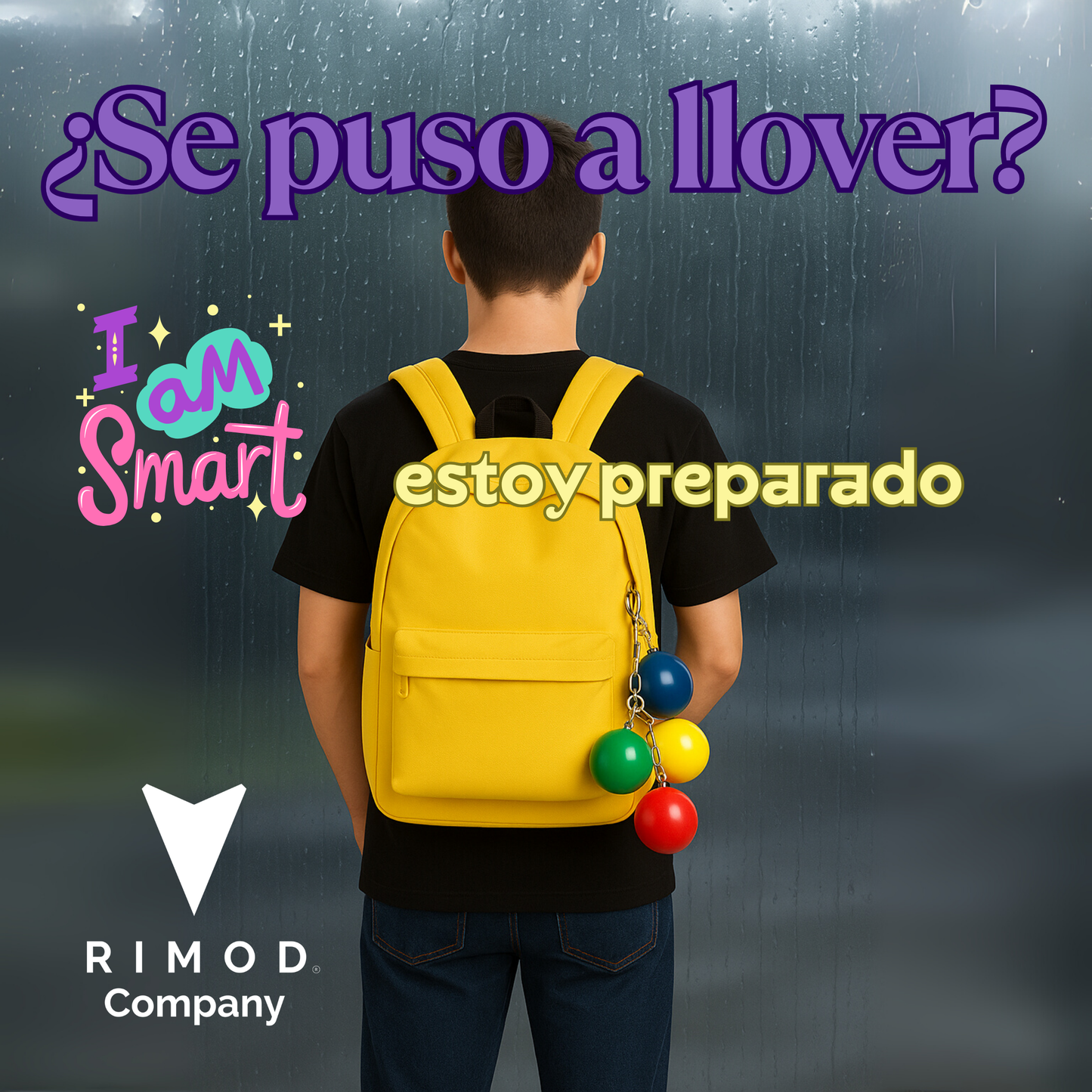 Capa De Lluvia Portátil con LLavero