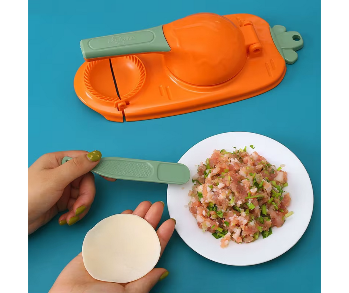 🥟 Molde 2 en 1 para Dumplings – Cocina Fácil y Creativa