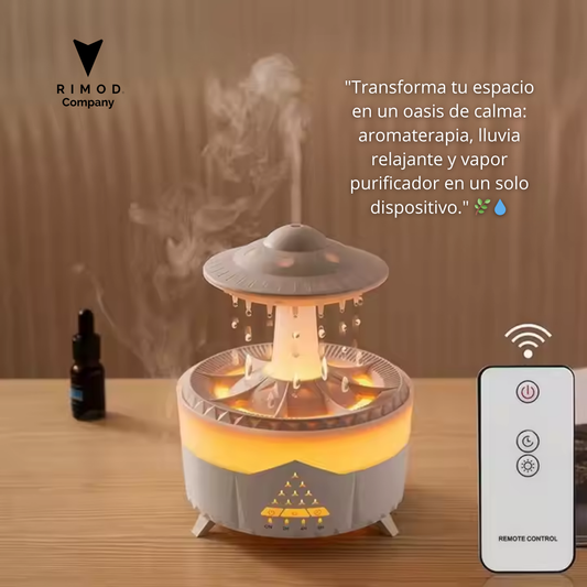 Humidificador aromaterapia lluvia