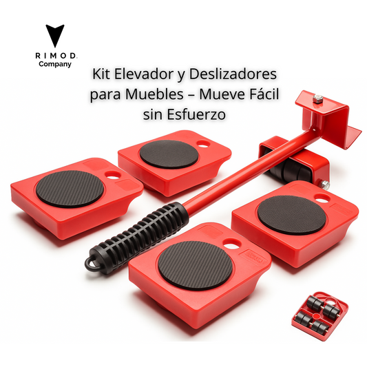 Kit Elevador y Deslizadores para Muebles